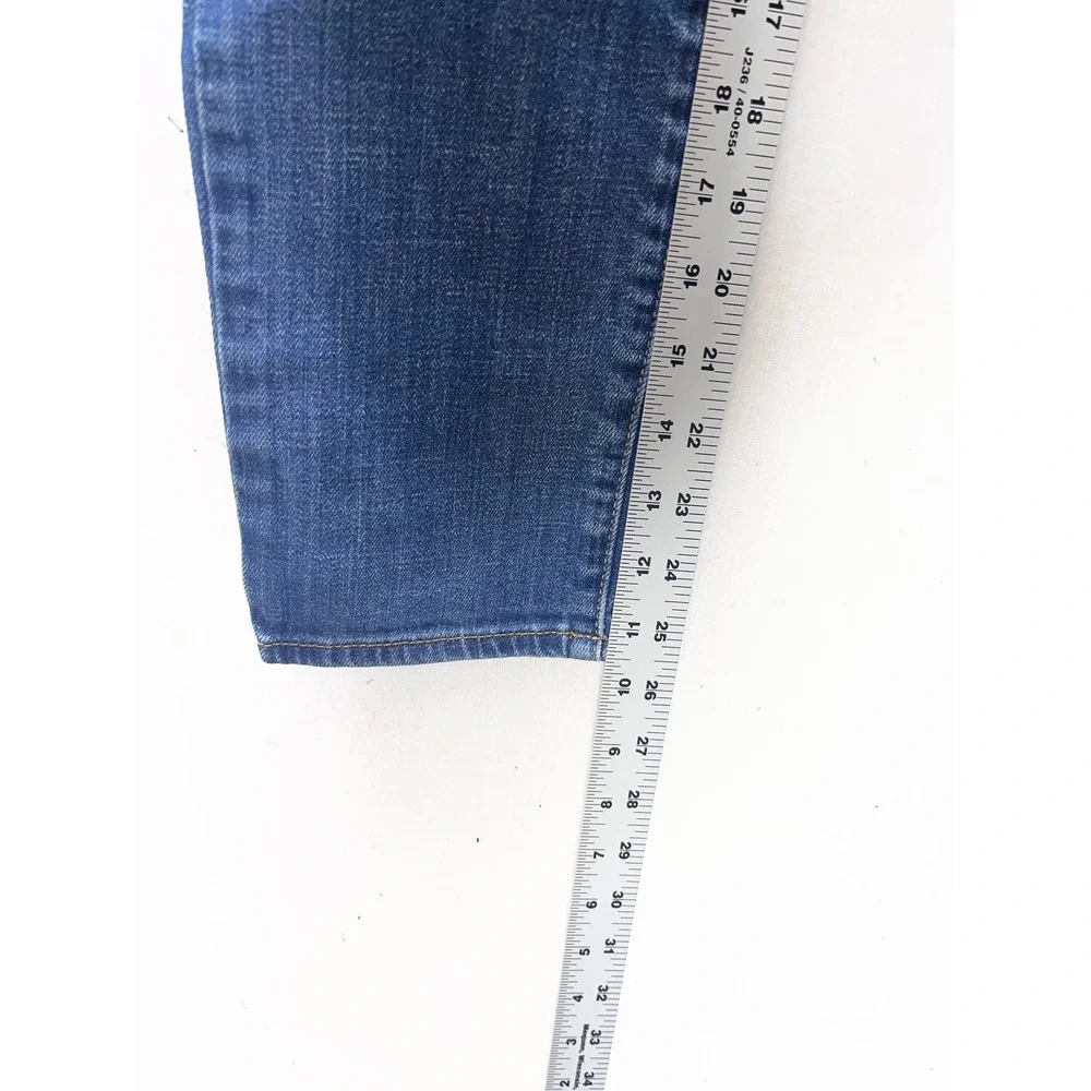 American Eagle Skinny Jeans Womens 4 Short Blue Denim Stretch‎ Medium Wash 3380